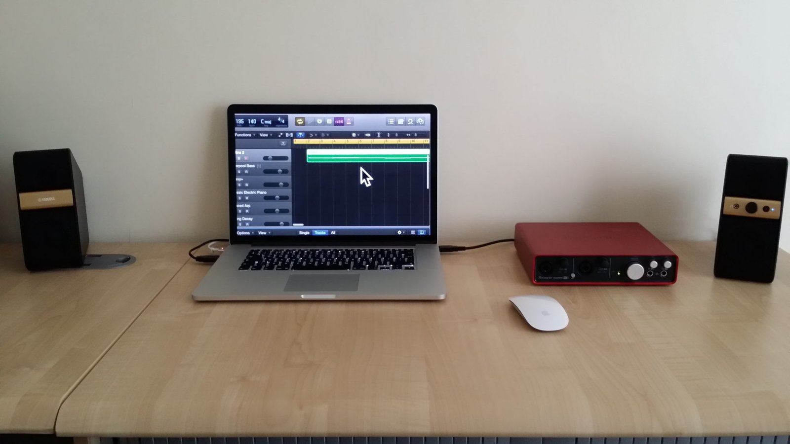 Laptop speakers mic set up Global Music Visions