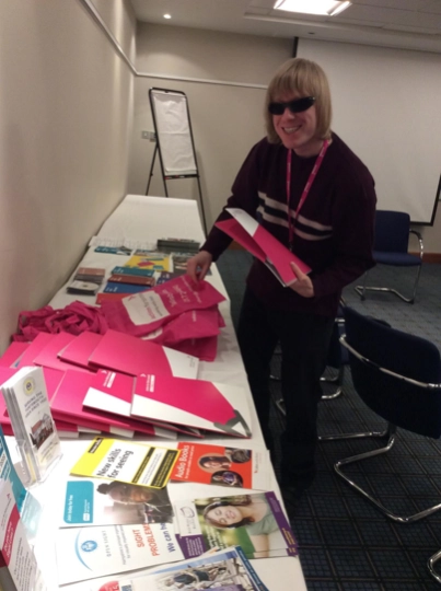 David Shervill at the Finding Your Feet event, organised by Action for Blind People